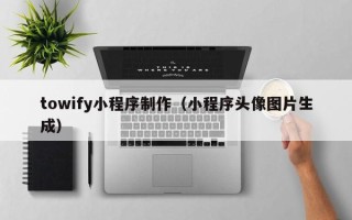 范县towify小程序制作（小程序头像图片生成）
